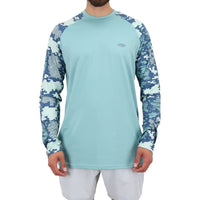 TACTICAL LS PERFORMANCE SHIRT TEAL DIGI CAMO