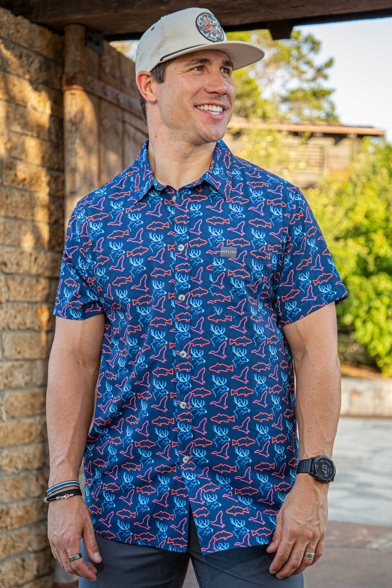 Performance Button Up - Neon Outdoors