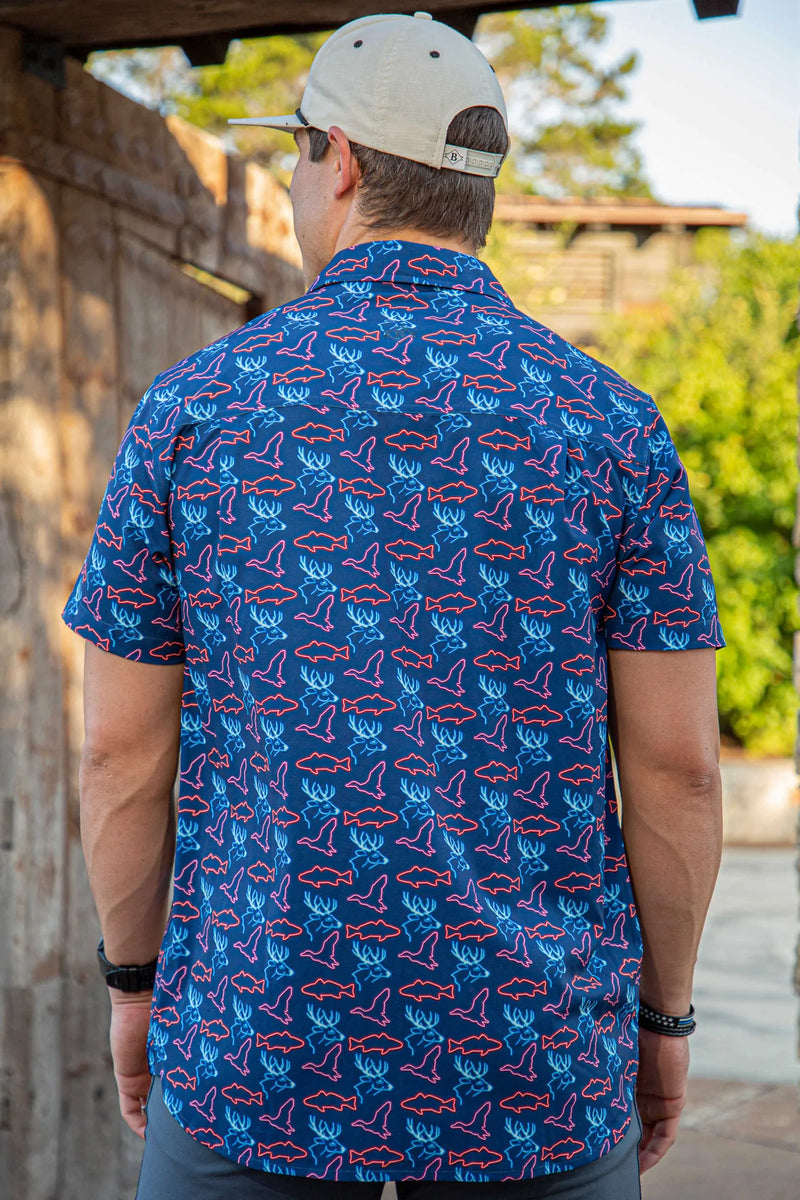 Performance Button Up - Neon Outdoors