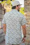 Performance Button Up - Deer Scenery