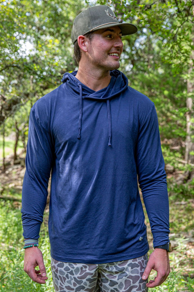Performance Hoodie - Heather Navy – Southern Roots