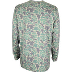 MALLARD PAMLICO LS PERFORMANCE SHIRT GREEN CAMO