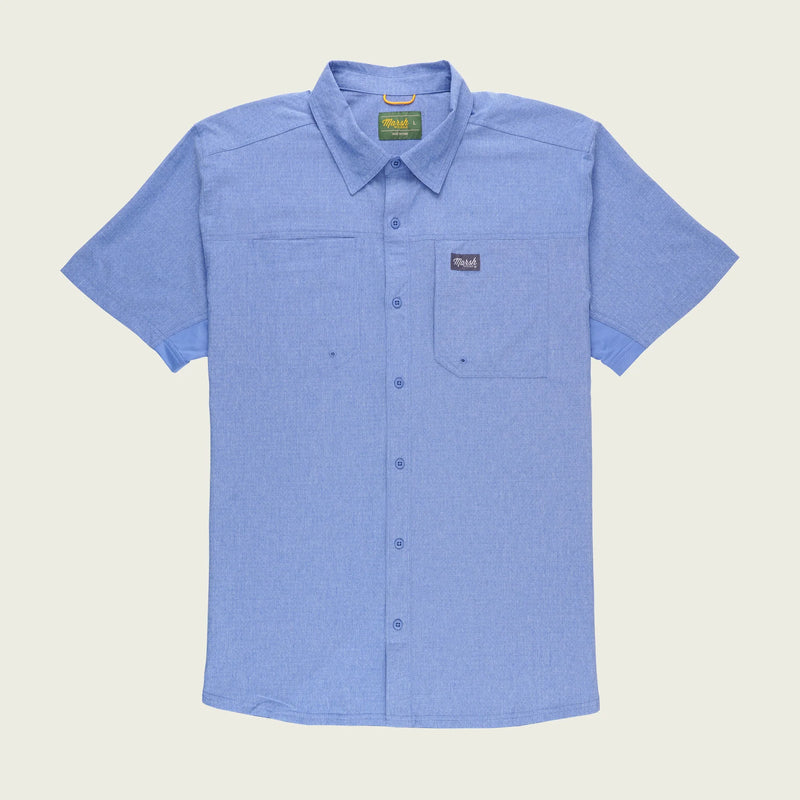 Lenwood SS Button Up Shirt RIVIERA BLUE