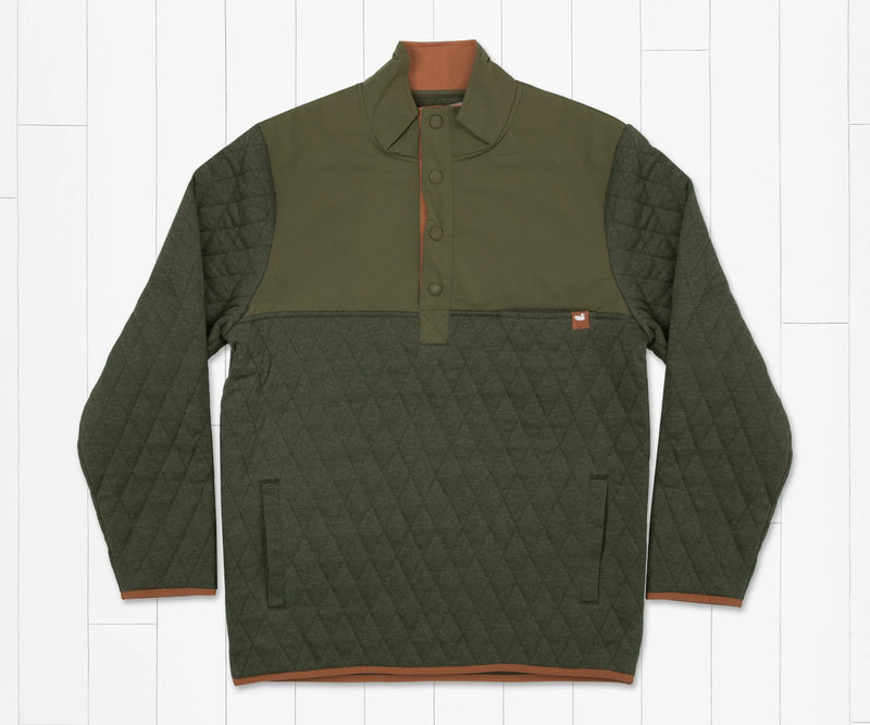 Bighorn Quilted Pullover  DARK OLIVE