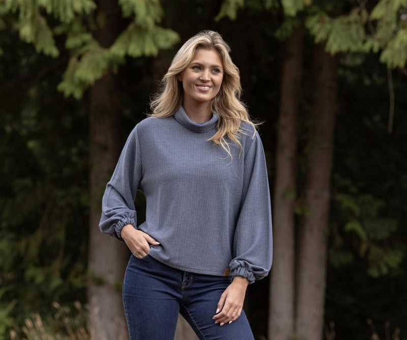 Carolina Cozy Knit Funnel Neck Sweater