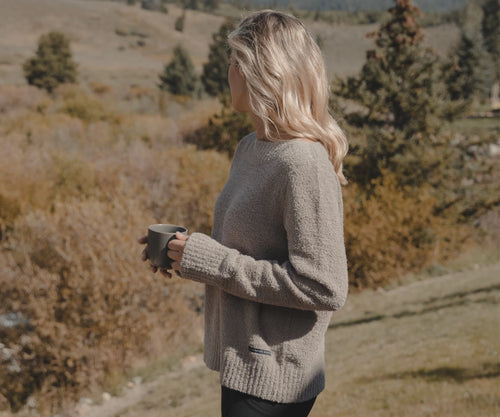 SOUTHERNCLASSICS Cloud Sweatshirt BURNT TAUPE