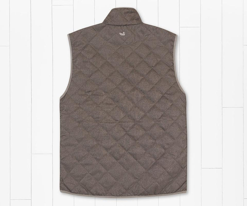 Newton Quilted Vest Stone Brown