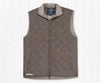 Newton Quilted Vest Stone Brown