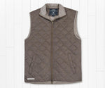 Newton Quilted Vest Stone Brown