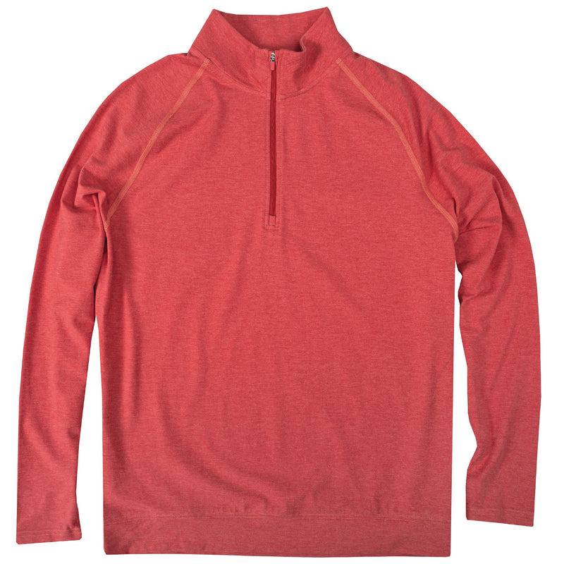 BAMBOO PERFORMANCE PULLOVER RED