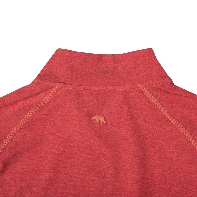 BAMBOO PERFORMANCE PULLOVER RED