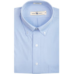 SOLID SKY BLUE CLASSIC FIT PERFORMANCE BUTTON DOWN