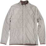 CANDLER QUILTED COAT WITH PRIMALOFT INSULATION PEBBLE GREY