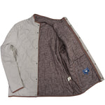 CANDLER QUILTED COAT WITH PRIMALOFT INSULATION PEBBLE GREY