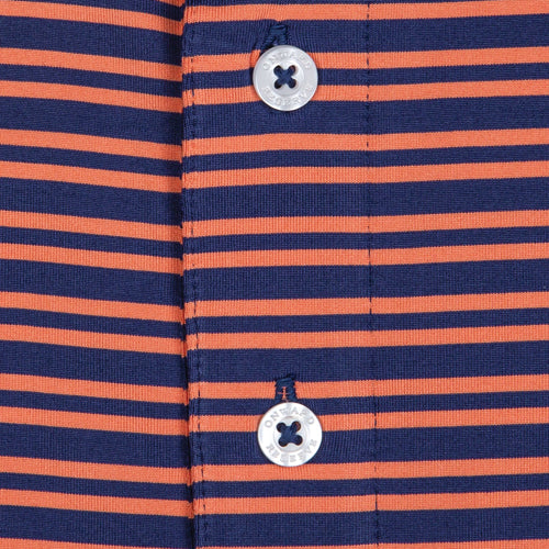 LINKS STRIPE PERFORMANCE POLO TWILIGHT