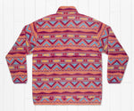 Santiago Fleece Pullover WINE & PEACH