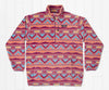Santiago Fleece Pullover WINE & PEACH