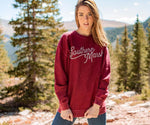 Sunday Morning Sweater - Washed Corduroy Maroon