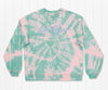 SEAWASH™ Tie-Dye Sweatshirt - Spiral Azalea & Mint