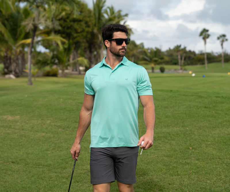 Dunmore Performance Polo ANTIGUA BLUE