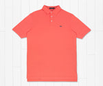 MarshLUX Mangrove Pique Polo CORAL