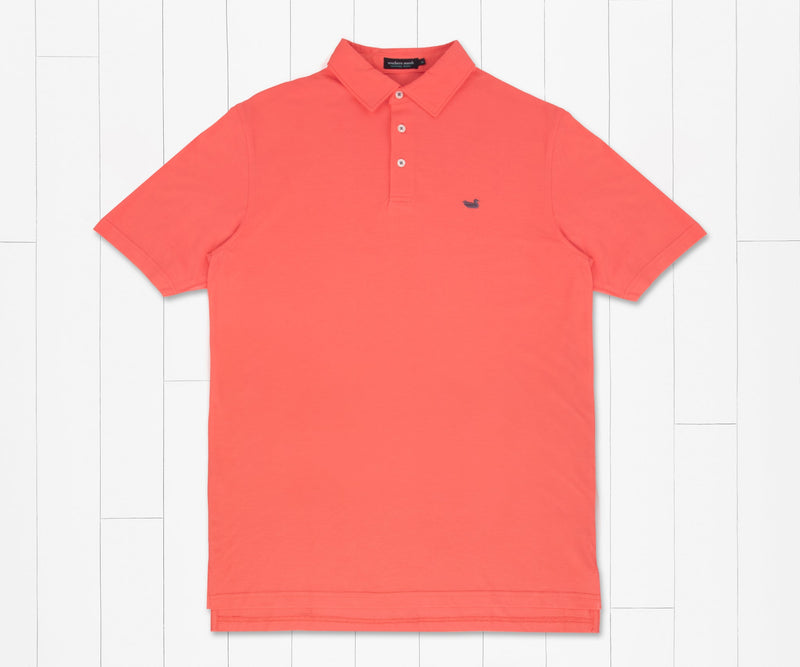 MarshLUX Mangrove Pique Polo CORAL