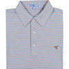 AZURE HAIRLINE STRIPE PERFORMANCE POLO