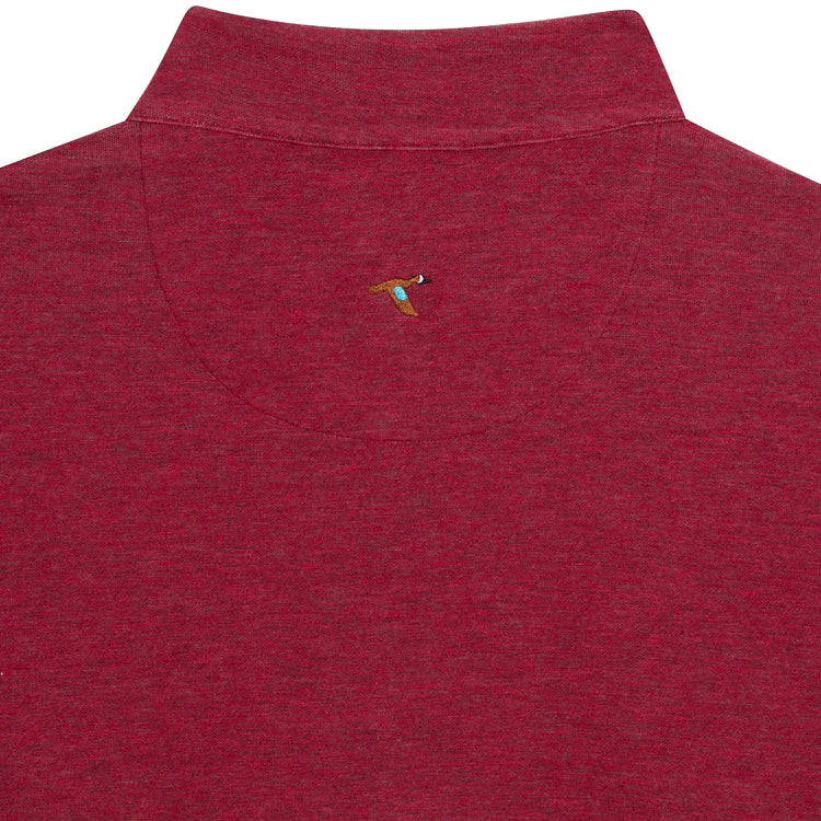 MERLOT COTTON/MODAL QUARTER-ZIP