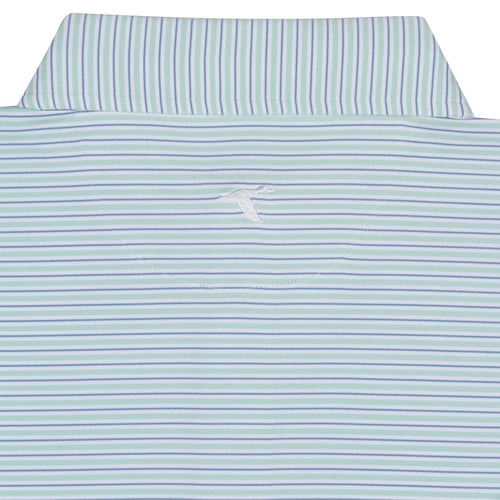 WAVES MILIEU STRIPE PERFORMANCE POLO