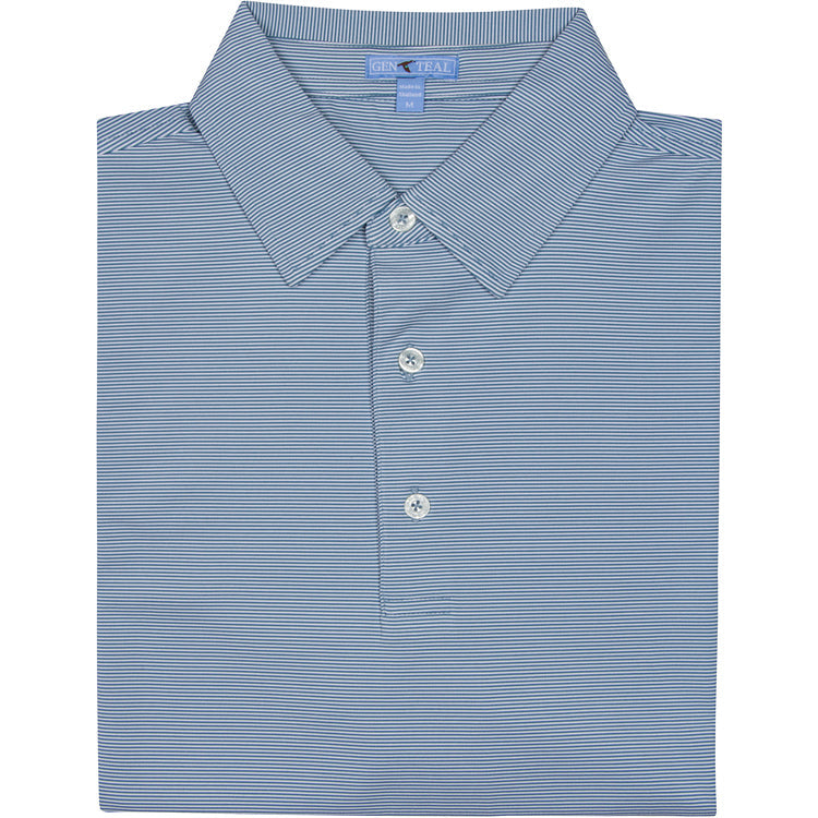 PROVINCIAL PINSTRIPE PERFORMANCE POLO