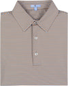 TOASTED FREEPORT STRIPE PERFORMANCE POLO
