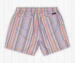 Dockside Swim Trunk - Pacific Stripe Peach & Lilac