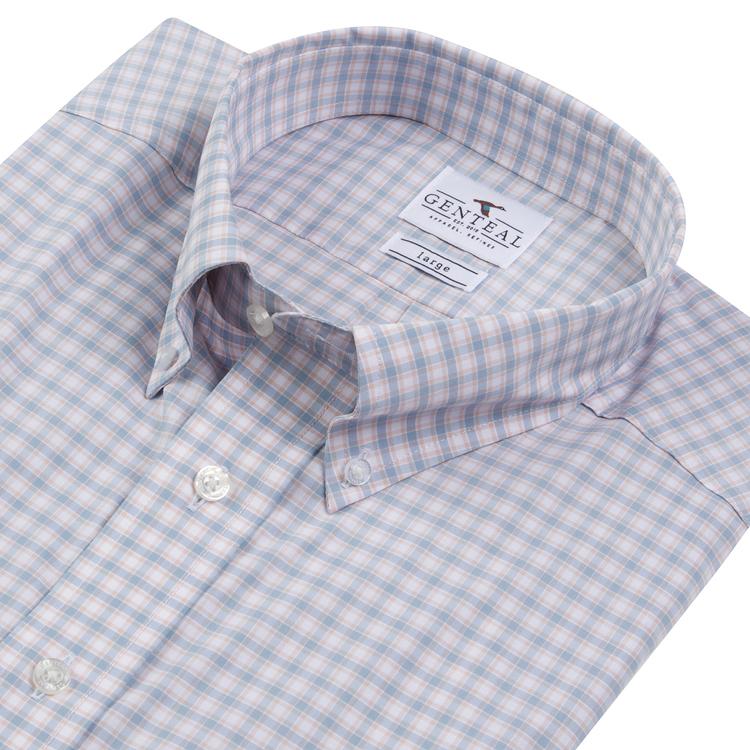 SUNSET BRRRº GULF PLAID PERFORMANCE SPORT SHIRT