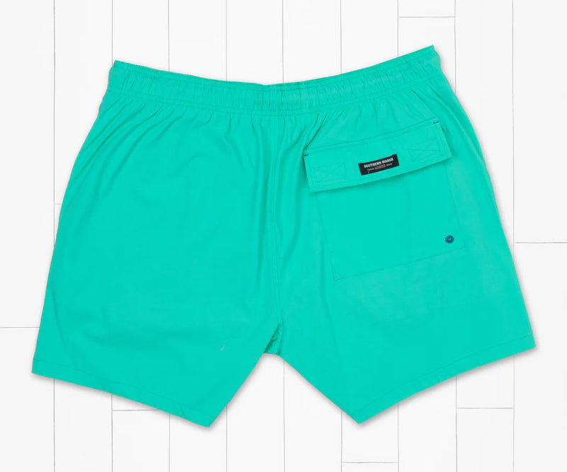 Wharf Stretch Lined Trunk BIMINI GREEN