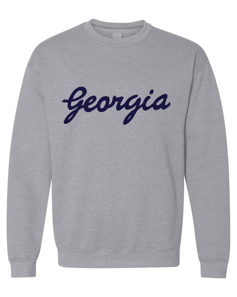 Georgia Script Sweatshirt - Gray