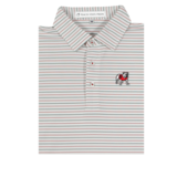 UGA STANDING DOG RED & BLACK BETULA STRIPE POLO