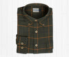 Montevallo Houndstooth Flannel DARK OLIVE AND NAVY