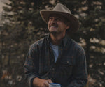 Montevallo Houndstooth Flannel DARK OLIVE AND NAVY