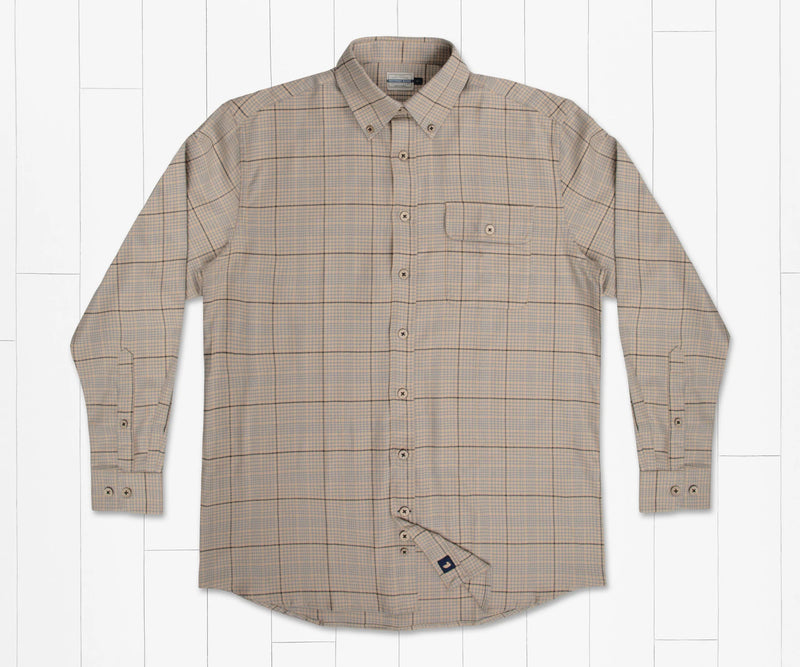 Montevallo Houndstooth Flannel TAN AND SLATE