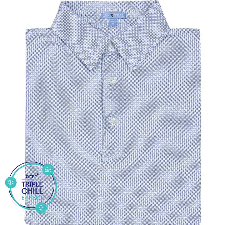 BRRRº WHITE BASEBALL PERFORMANCE POLO
