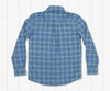Youth Calabash Performance Dress Shirt MINT AND FRENCH BLUE