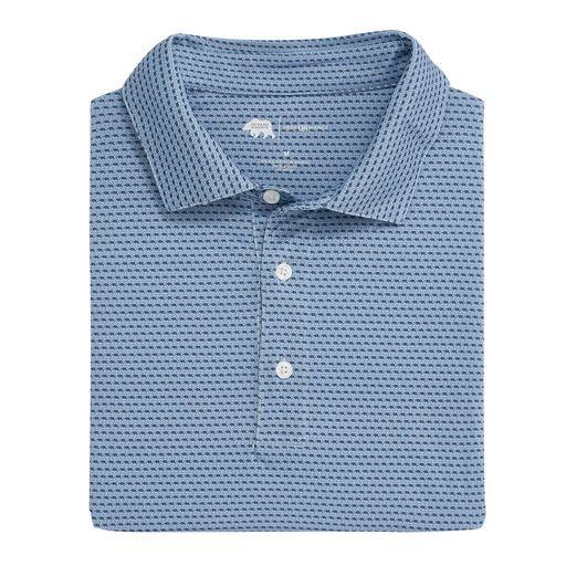 Tour Logo Printed Performance Polo DUSTY BLUE