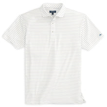 Knox Stripe Performance Polo Midnight