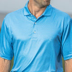 CROSSED CLUBS PRINTED PERFORMANCE POLO