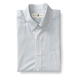 Performance Poplin Sport Shirt Creswell Tattersall Purple Heather