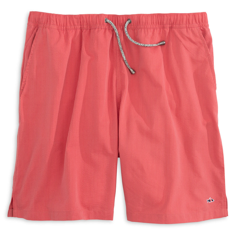 Seersucker Swim Trunk Hibiscus