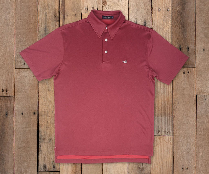 Eagle Heather Performance Polo | Red