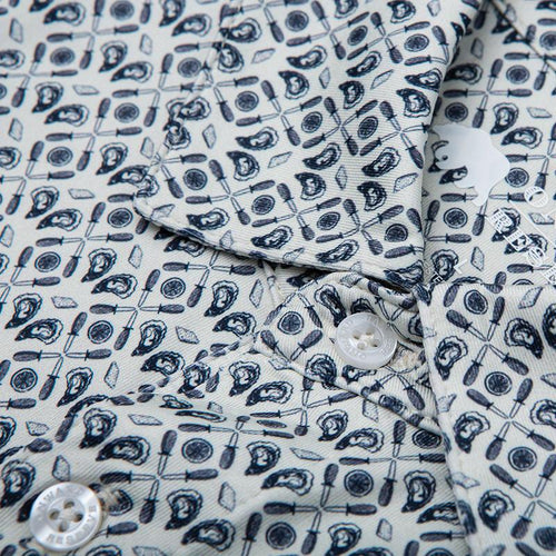 OYSTER ROAST PRINTED PERFORMANCE POLO
