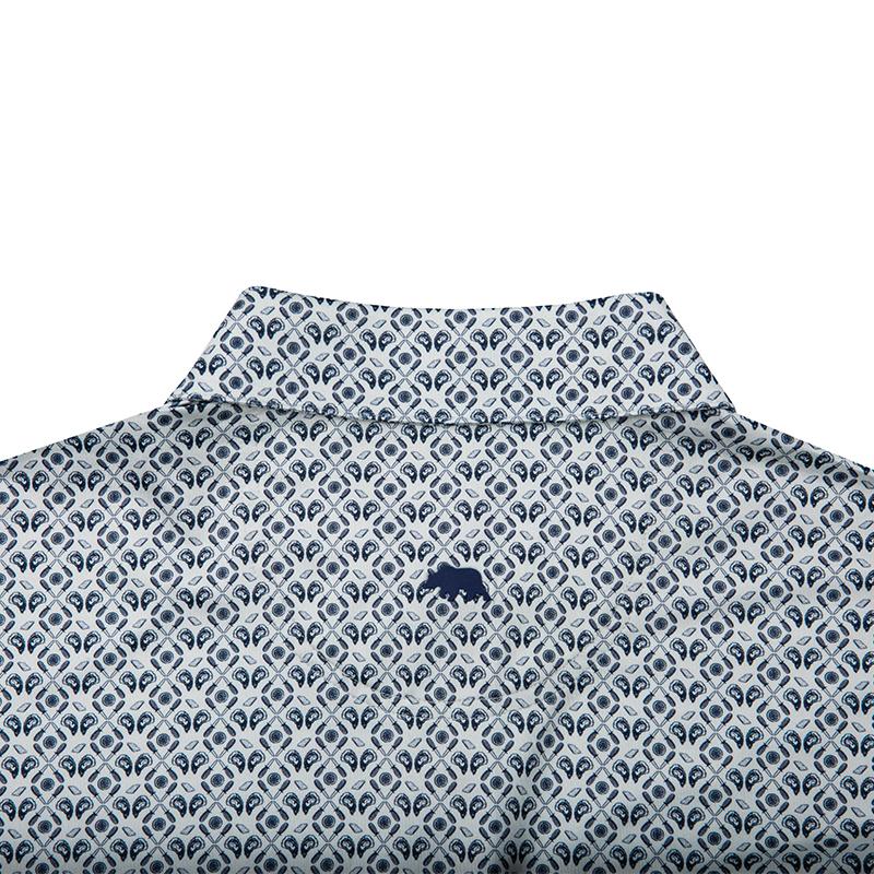 OYSTER ROAST PRINTED PERFORMANCE POLO