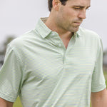 PRO STRIPE PERFORMANCE POLO LEMONADE